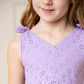 Organic Lavender Eyelet Organic Dress