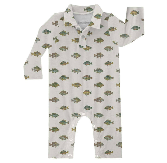 Fish Bamboo Polo Romper