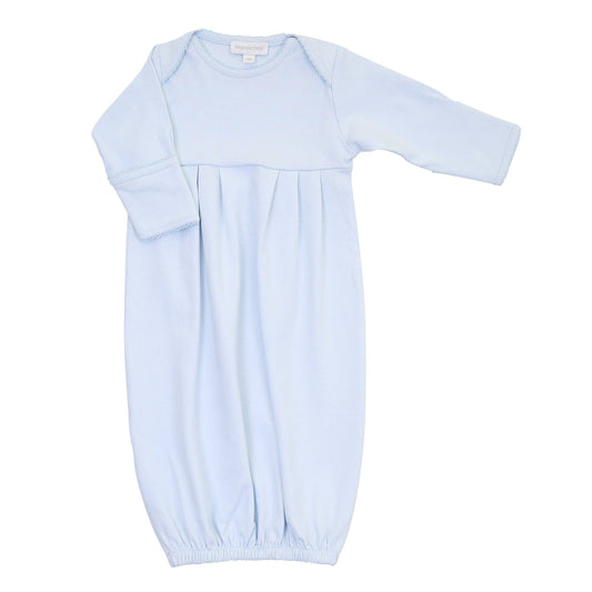 Essentials Pima Solid Blue Gown\