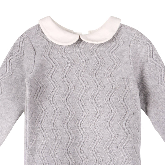 Organic Milan Grey Peter Pan Jumpsuit