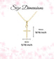 14K Gold-Plated Cross Children's Necklace: 14 inch