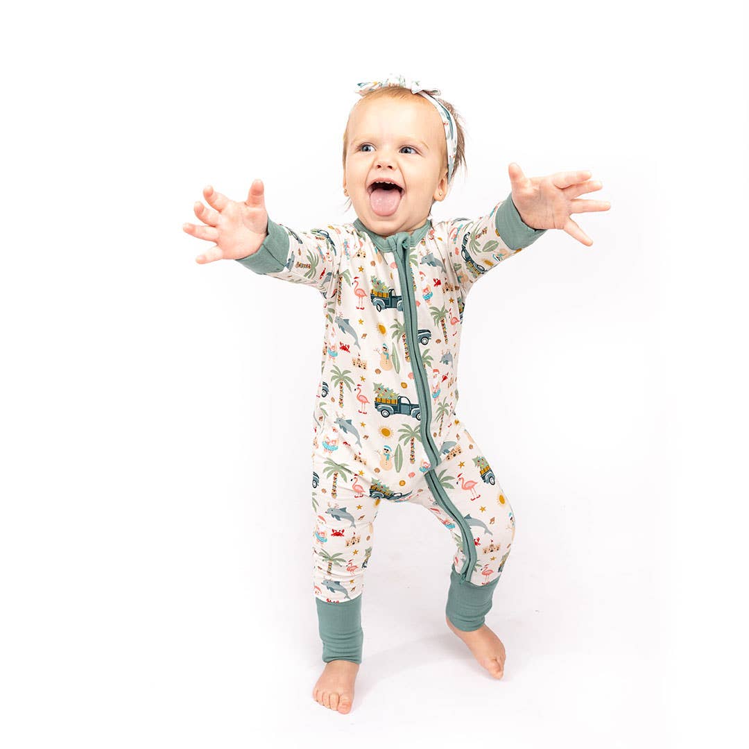 Coastal Christmas Bamboo Convertible Pajamas