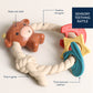Silicone Teether Rattle Highland Cow