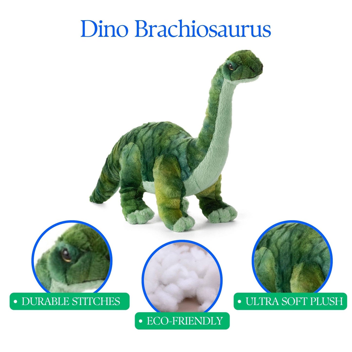 14" Dino Brachiosaurus Stuffed Animal