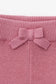 Organic Little Darling Knit Shirt + Pants - Mauve Pink