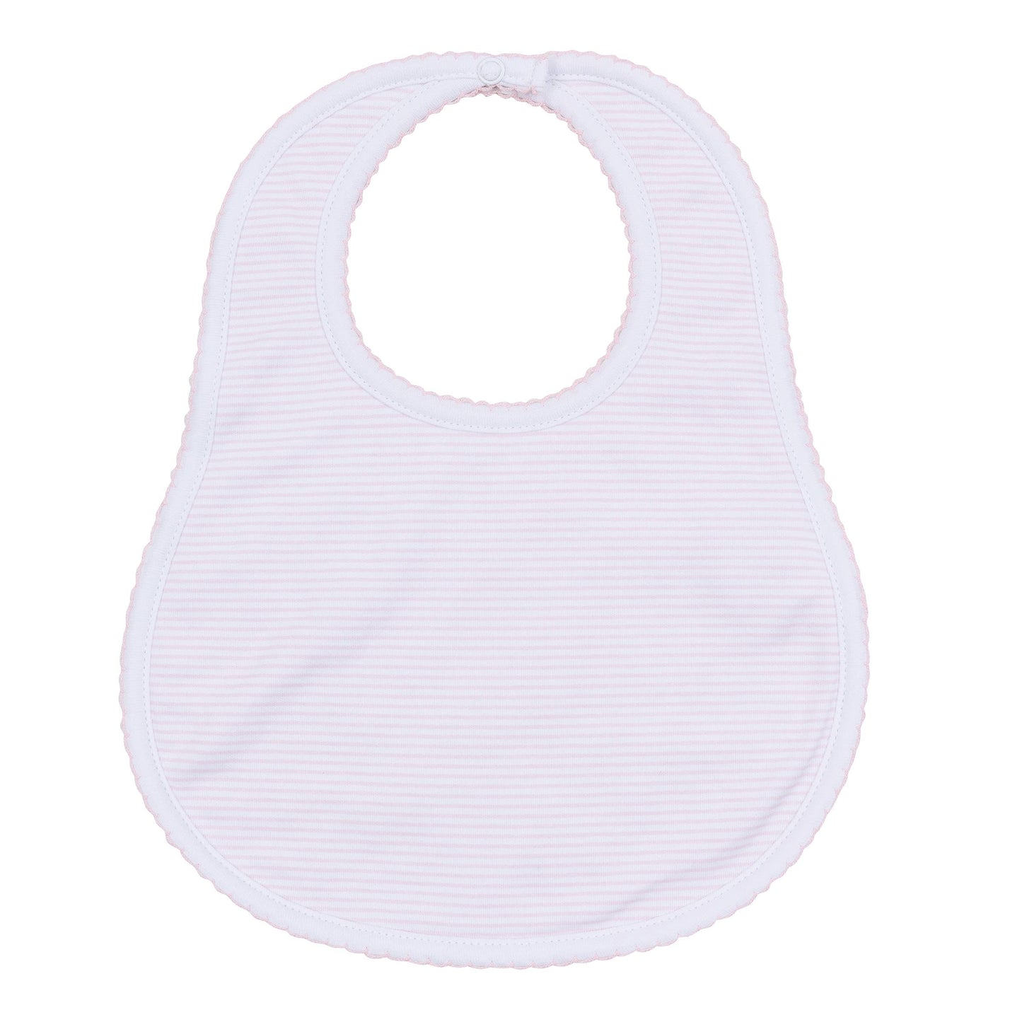 Pink Mini Stripes Pima Bib