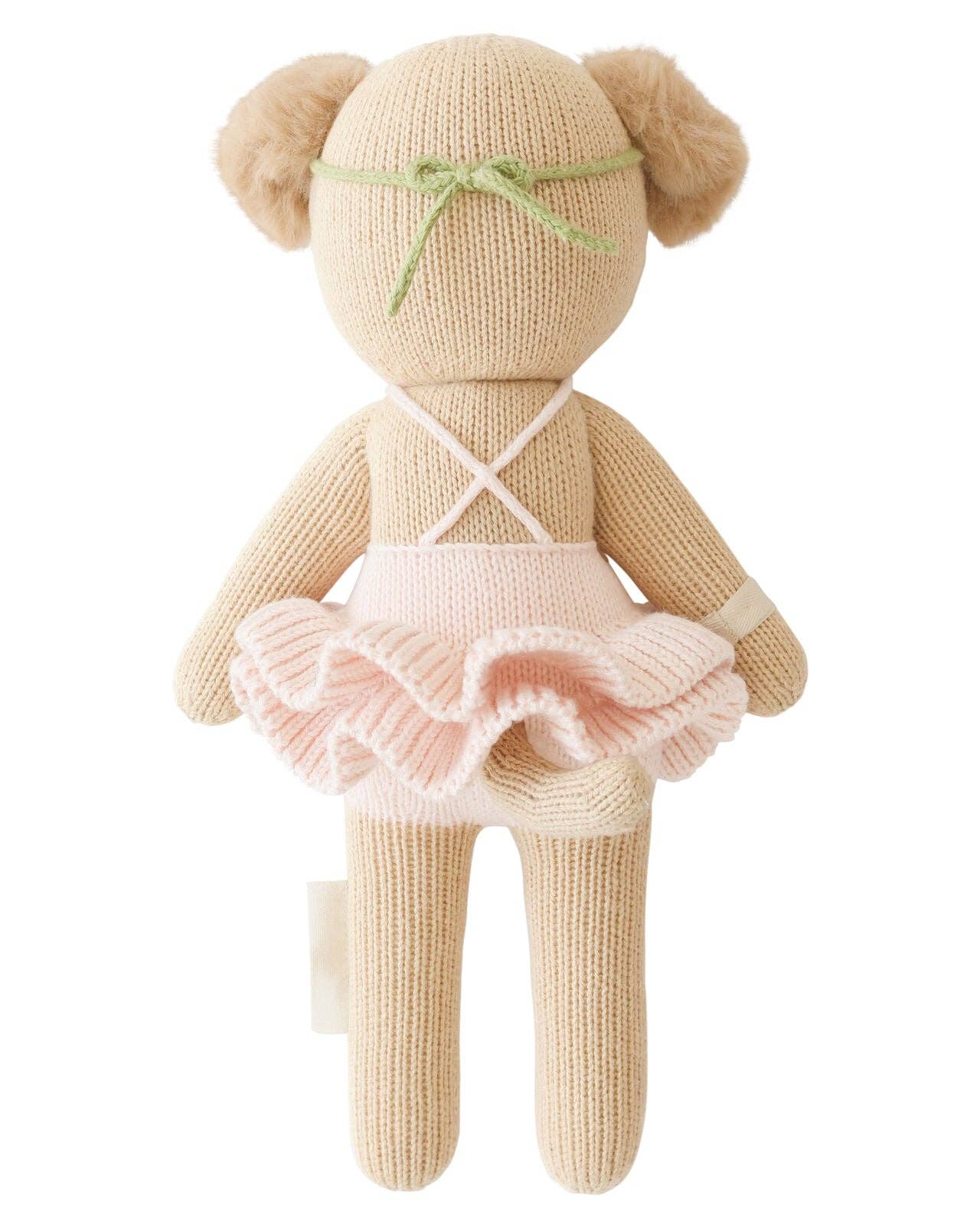 Evelyn the Golden Puppy Knitted Animal: Little - 13"