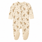 Organic Little Deer Zip Footie