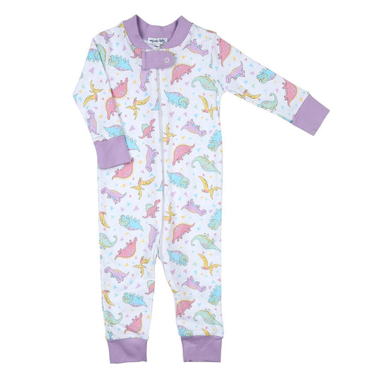 Dinoland Lilac Zip Romper