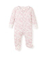 Pima Ruffle Collar Footie in Dorset Floral