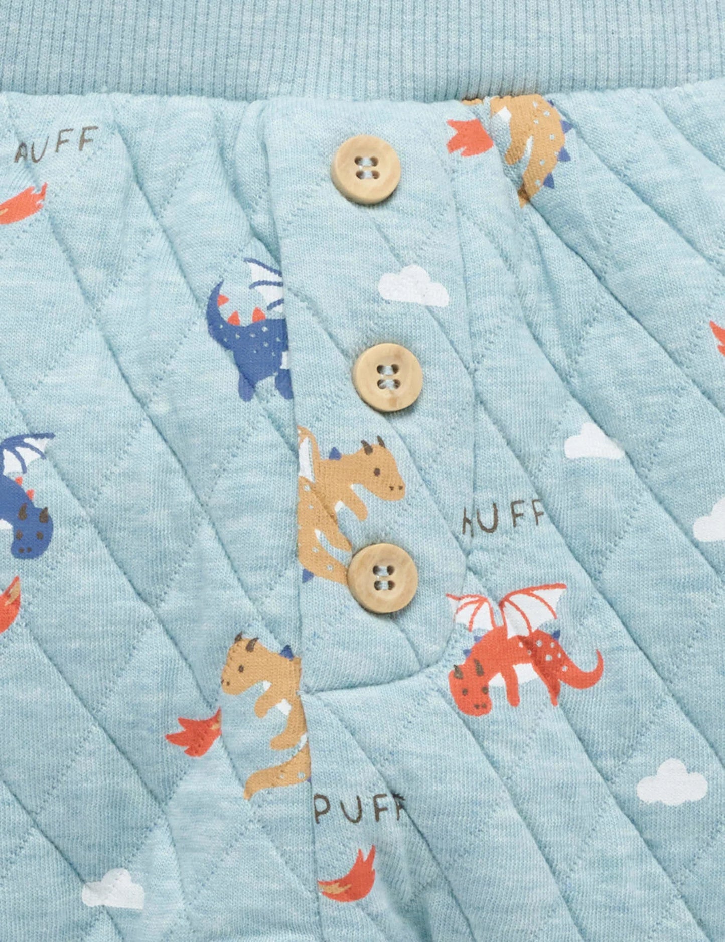 Organic Applique Dragon Quilted Sweatshirt/Pant Set