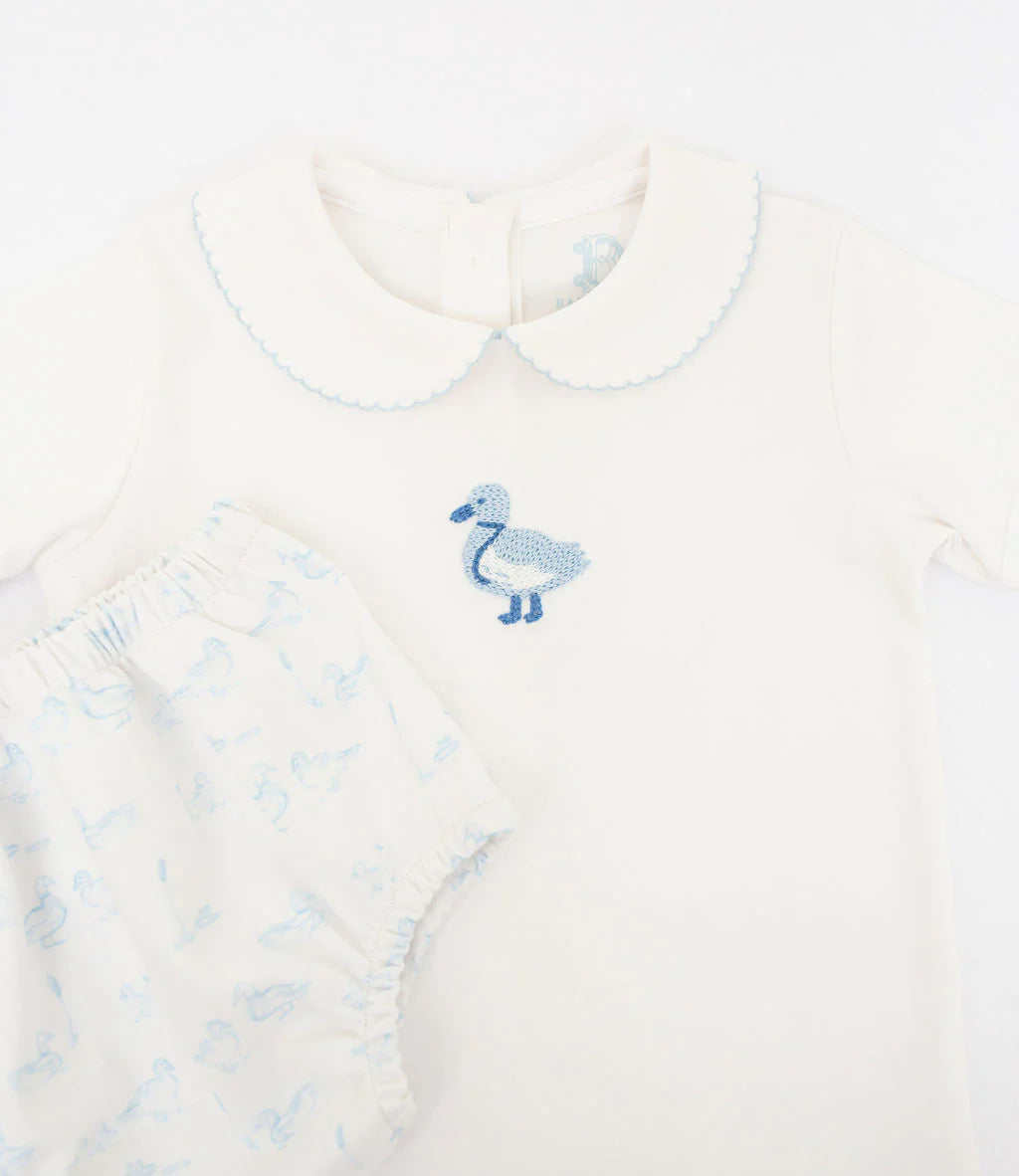 Little Duckling Pima Shirt + Bloomer Set