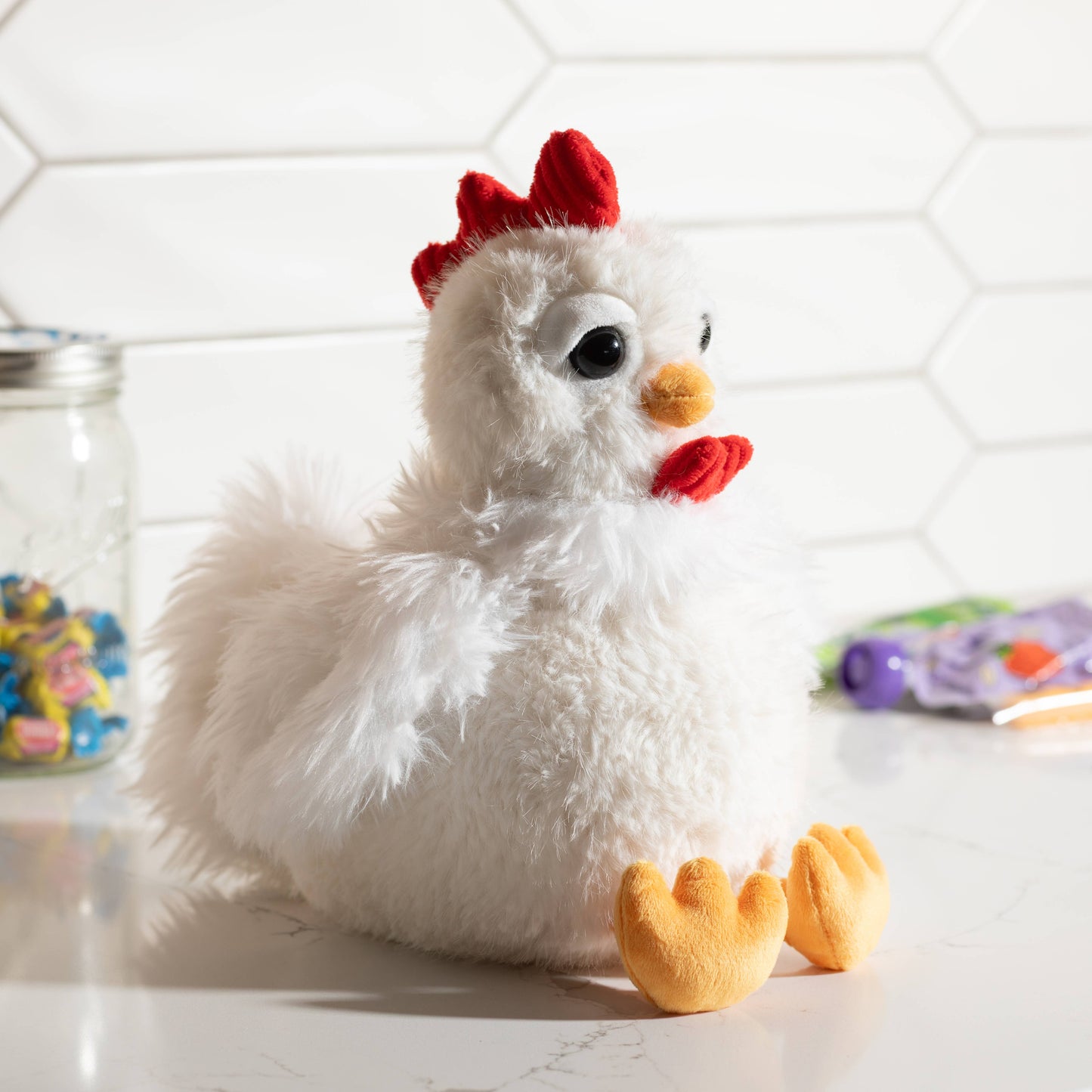12" Fuzzlez Chicken Stuffed Animal