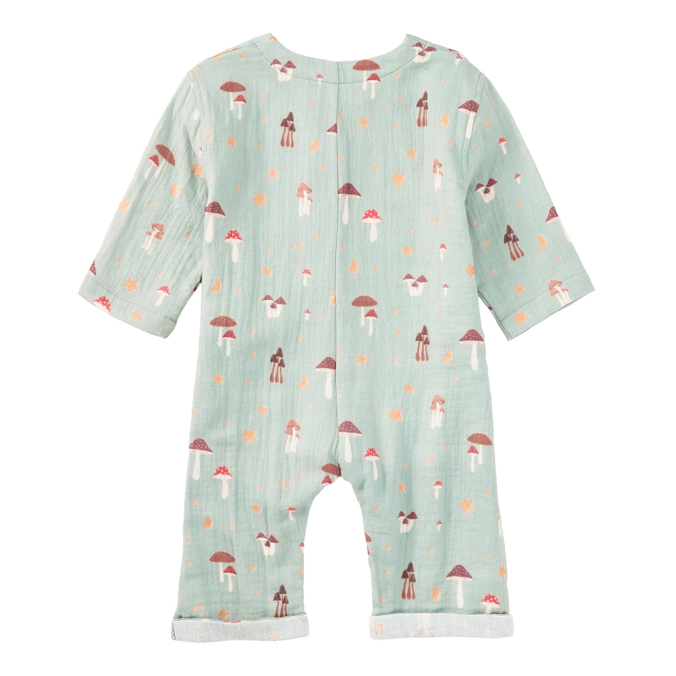 Dreamcap Forest Muslin Patch Pocket Romper