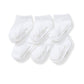 Solid Organic Baby Ankle Socks 6 Pack - Cloud