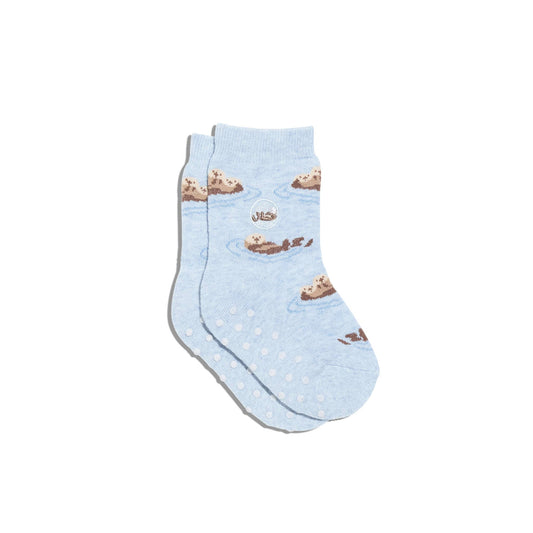 Organic Kids Socks that Protect - Sea Otters