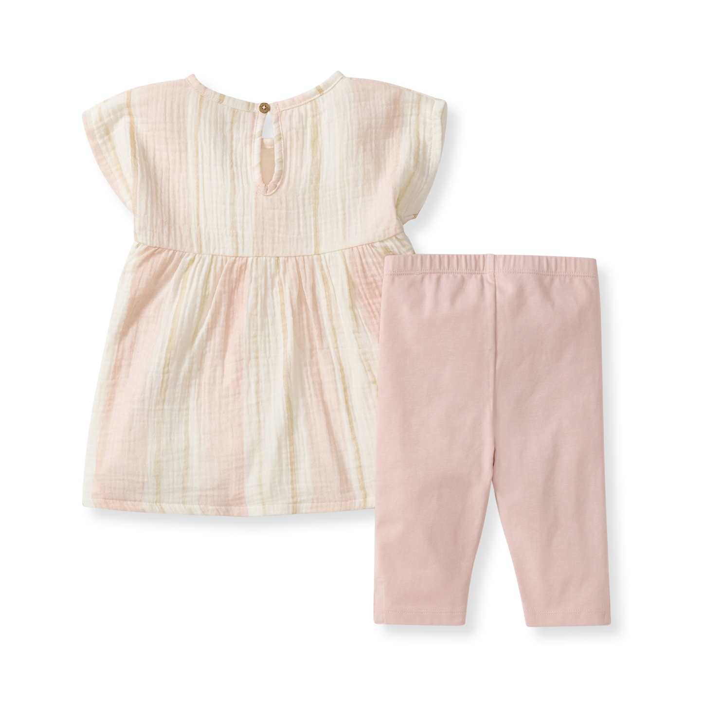 Organic Pacific Stripe Shirt & Pants Set