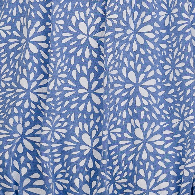 Splashes on Blue Ruched Pima Bubble