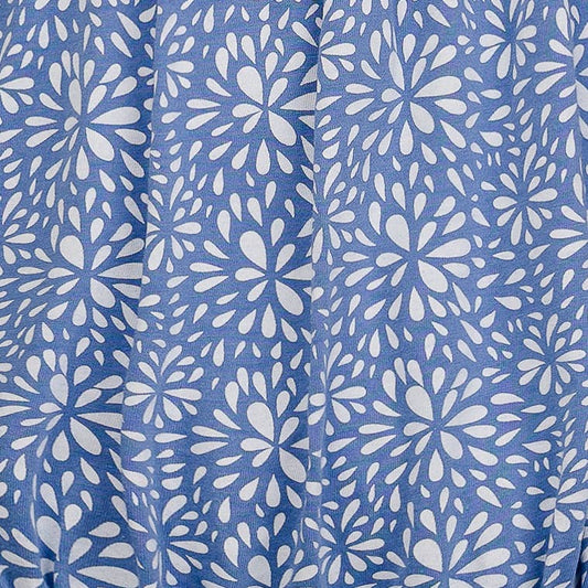 Splashes on Blue Ruched Pima Bubble