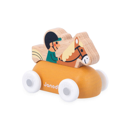 Equestrian Wooden Rolling Toy