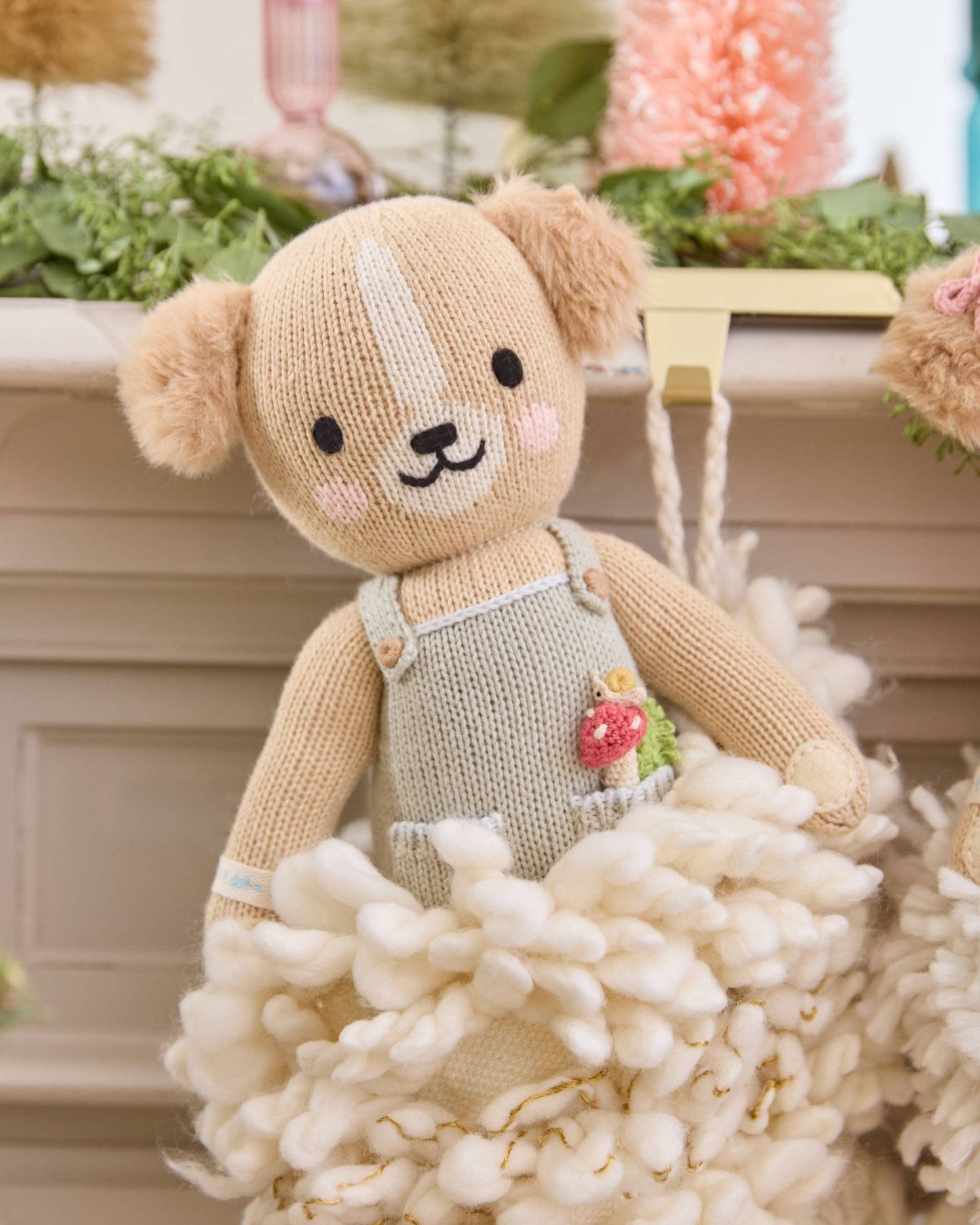 Theo the Golden Puppy Stuffed Animal: Little - 13"