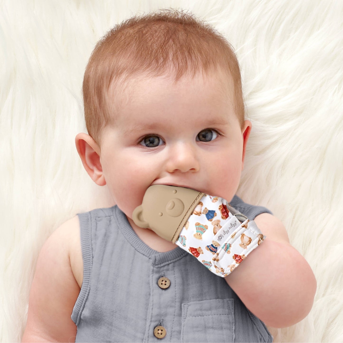 Vintage Bear Itzy Teething Mitt