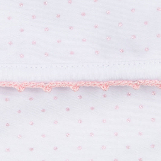 Pink Little Love Pima Receiving Blanket