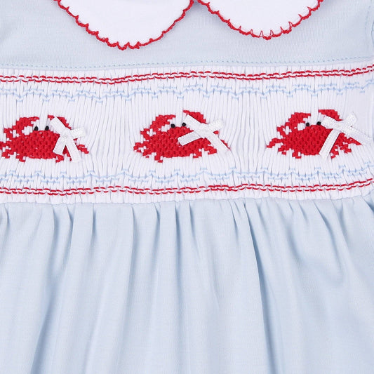 Crab Classics Smocked Footie