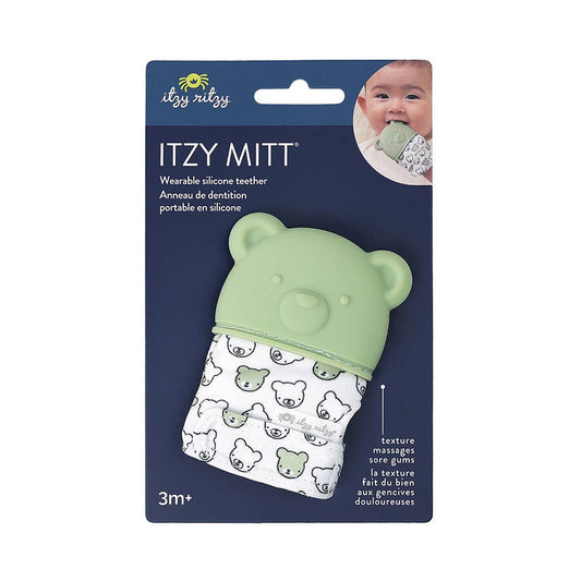 Sage Bear Silicone Teething Mitt