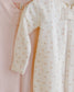 Organic Zip Footie- Fleur