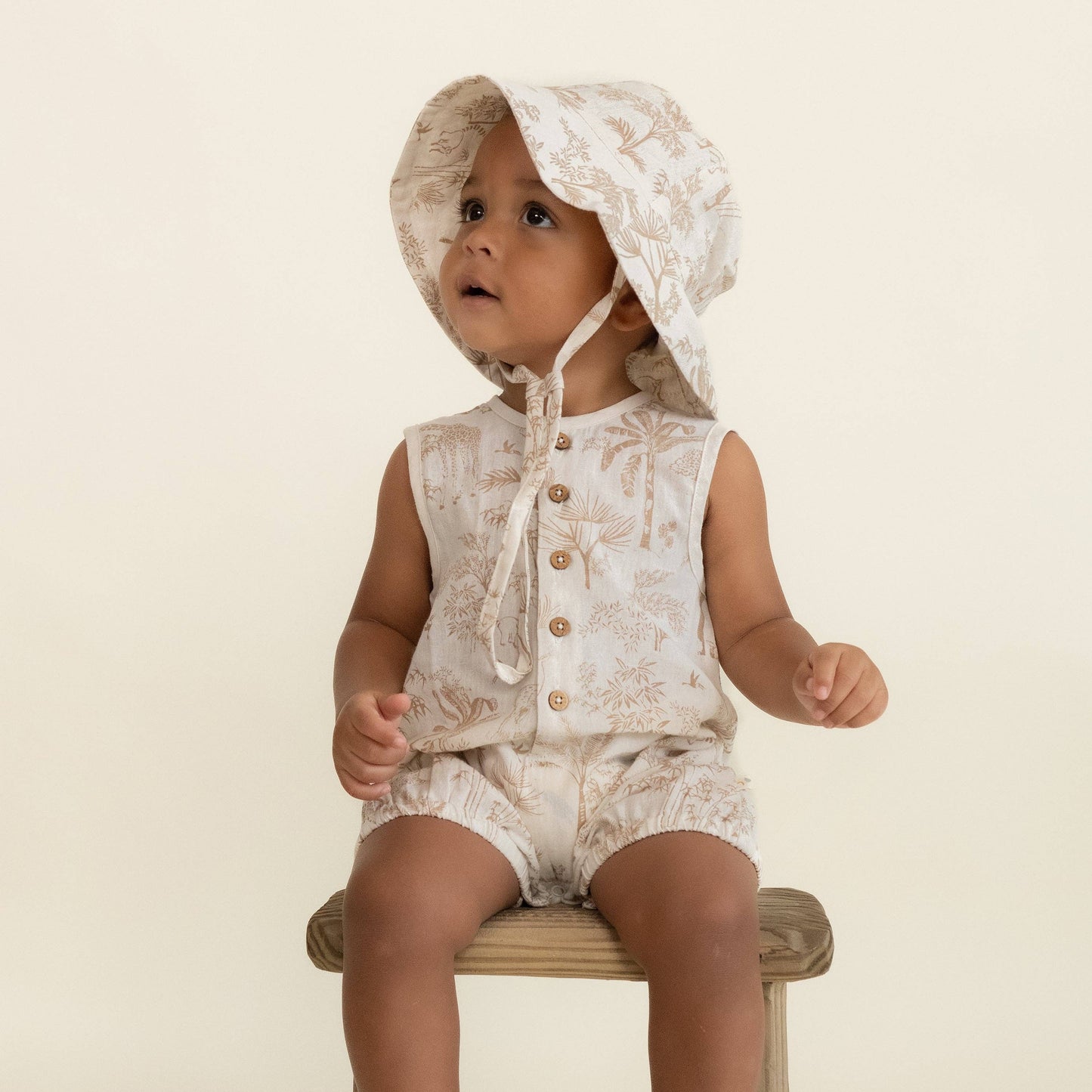 Organic Wild Tropics Bubble Romper