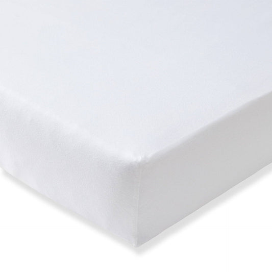 Solid Organic Fitted Crib Sheet - Cloud