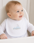 Choo Choo Train Embroidered Pima Bib