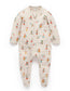 Organic Quilted Gnome Zip Footie