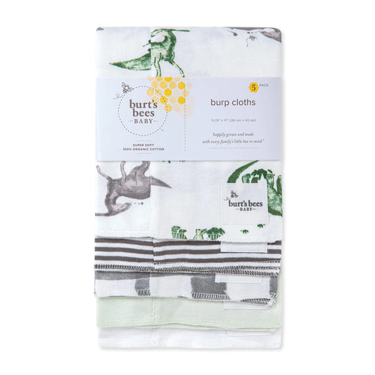 Happy Herbivores Organic Baby Burp Cloths-5 Pack