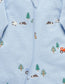Organic Herding Sheep Embroidered Fleece Footie