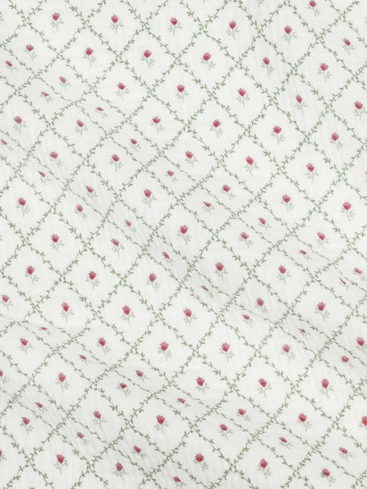 Organic Muslin Swaddle Blanket - Hedge Floral