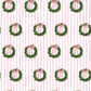 Holiday Wreath Zip Bamboo Footie
