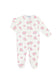 Pink Hydrangeas Zip Pima Footie