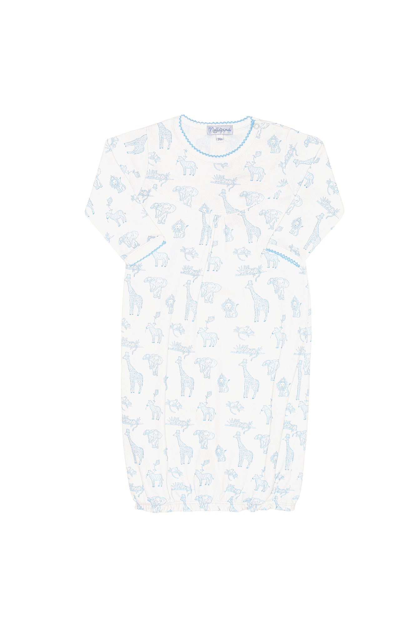 Blue Safari Pima Gown