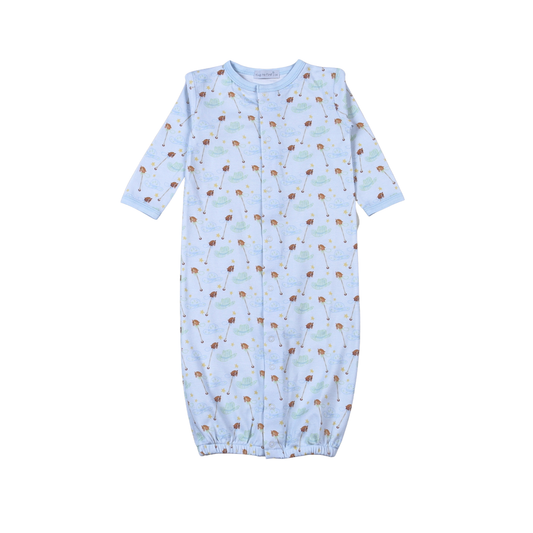 Blue Hobbie Horse Pima Converter Gown