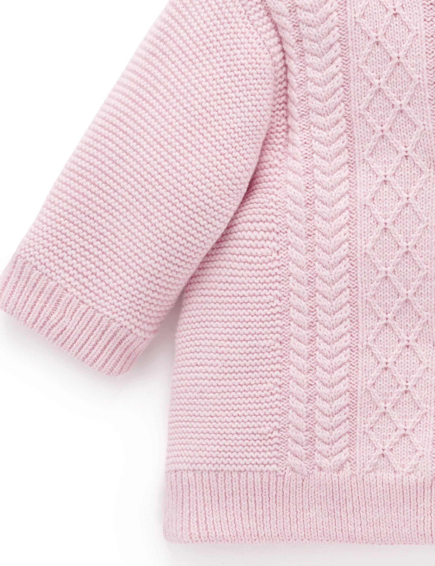 Organic Cable Knit Padded Jacket