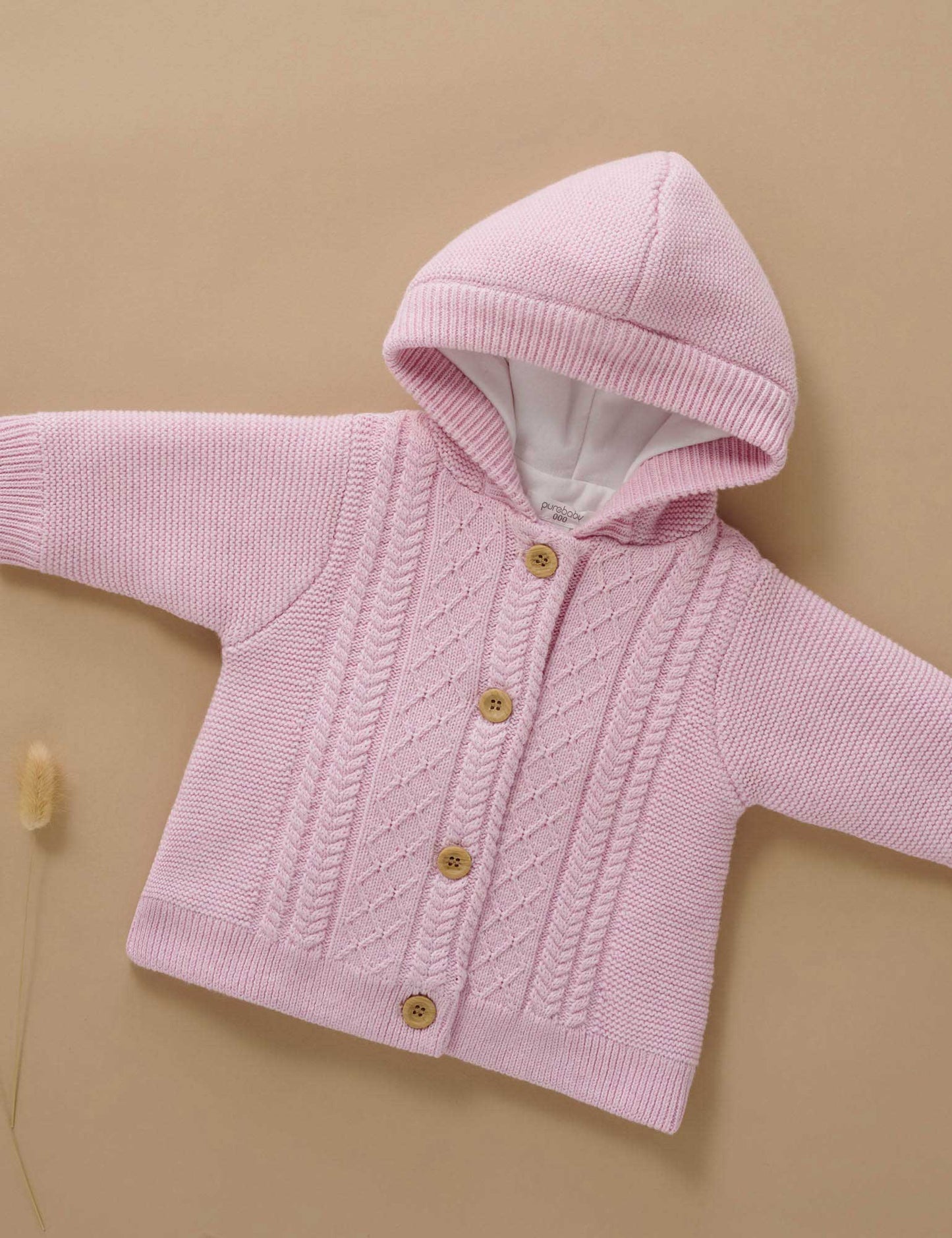 Organic Cable Knit Padded Jacket