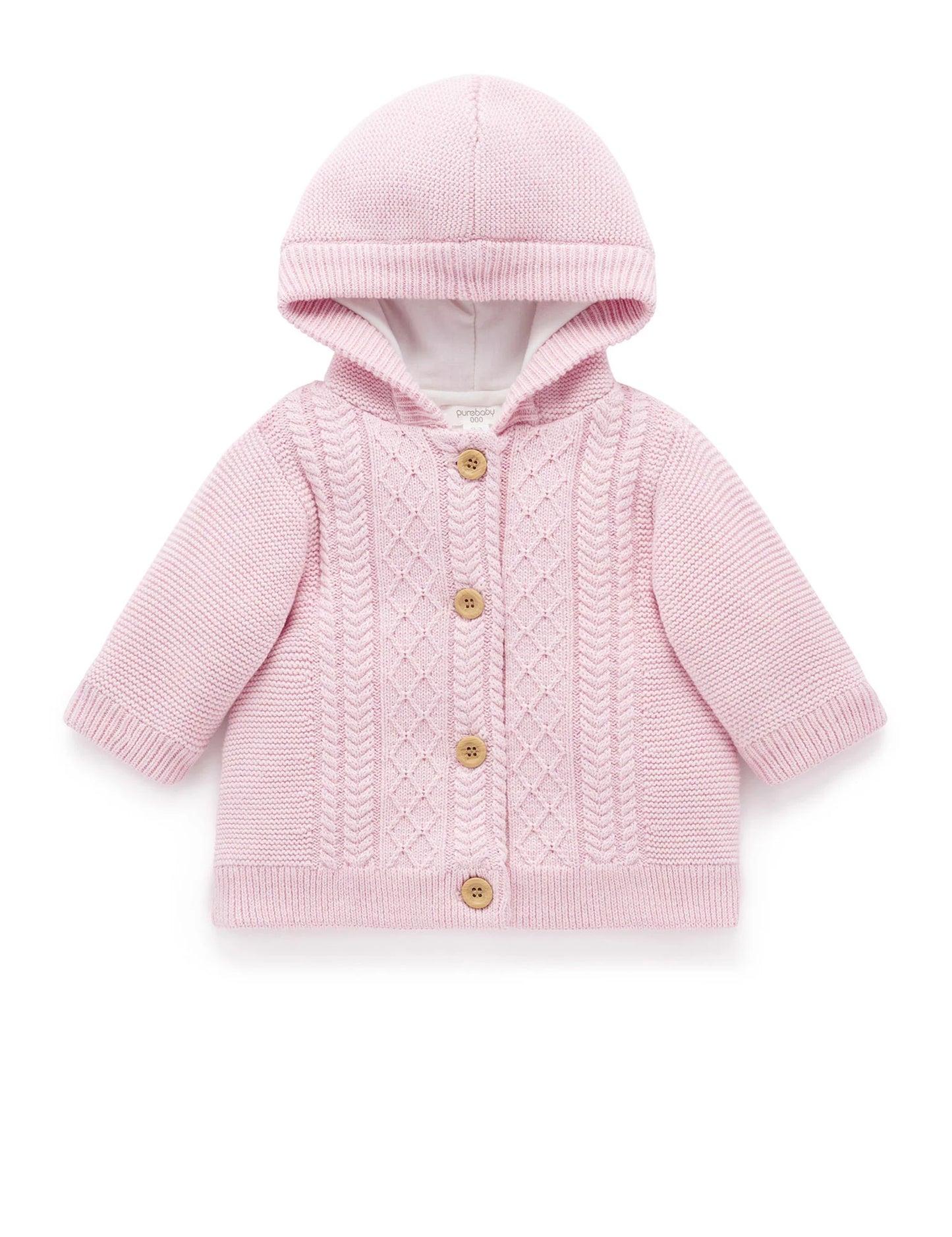 Organic Cable Knit Padded Jacket