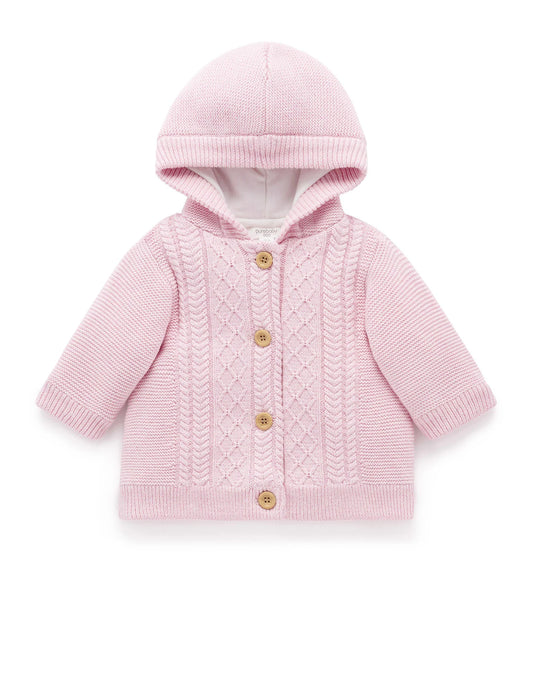 Organic Cable Knit Padded Jacket