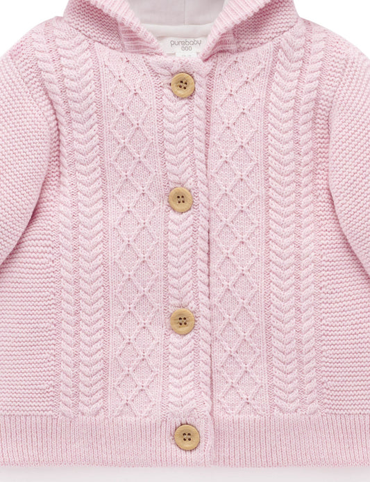 Organic Cable Knit Padded Jacket