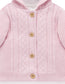 Organic Cable Knit Padded Jacket