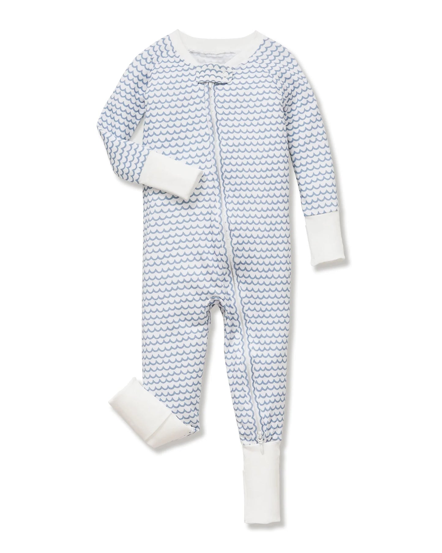 Pima Peekaboo Convertible Romper in La Mer