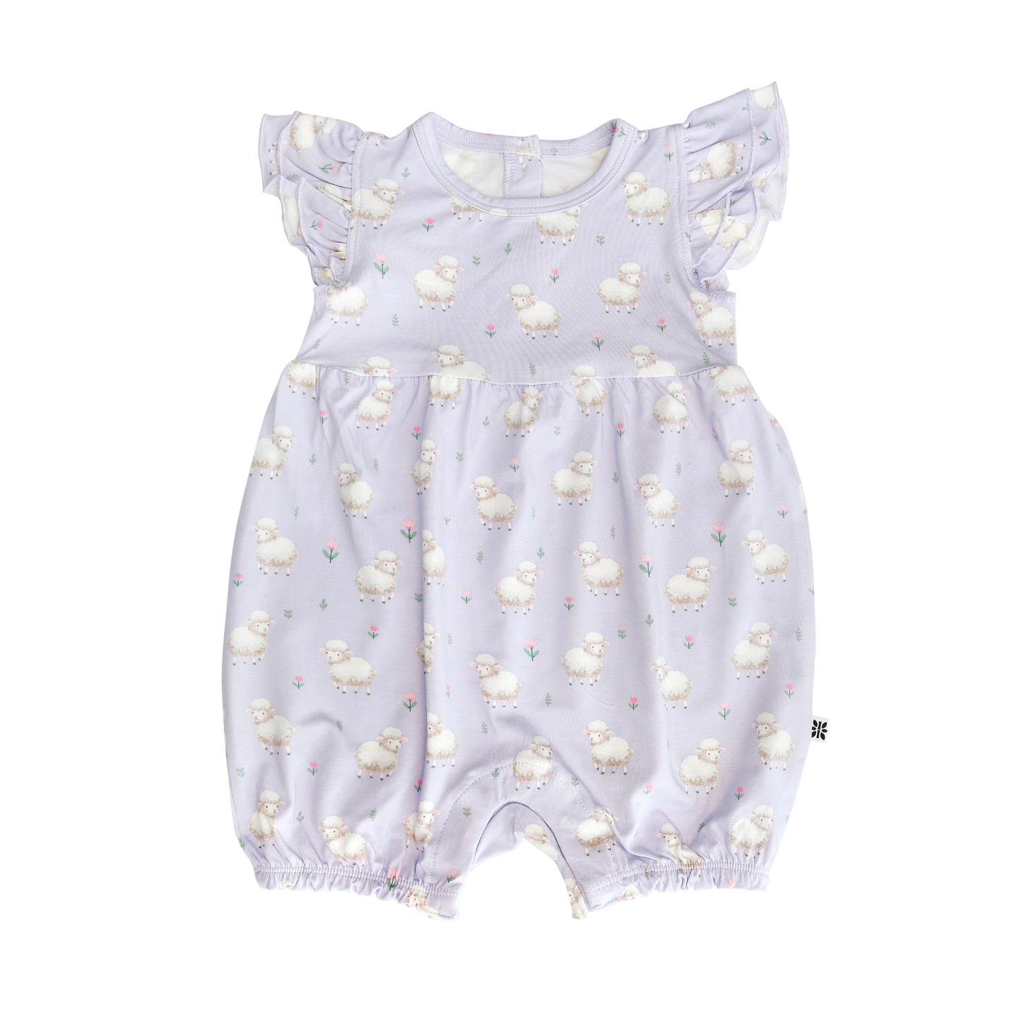 Little Sheep Flutter Bamboo Romper