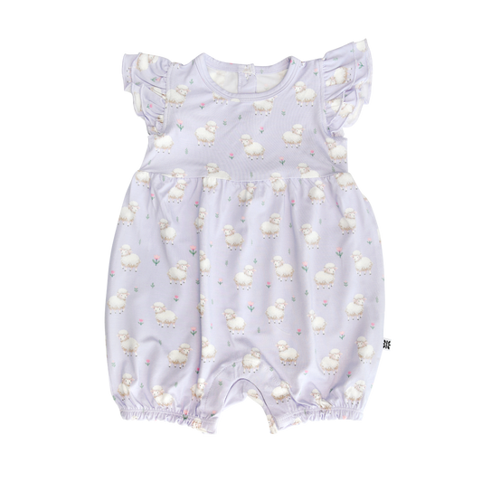 Little Sheep Flutter Bamboo Romper
